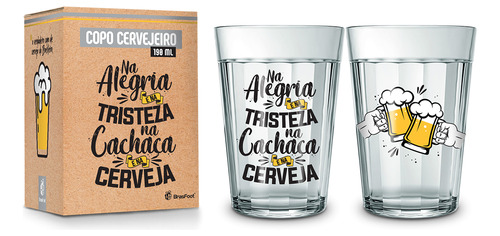 Copo Americano 190ml Frases Amizade Na Cachaca E Na Cerveja