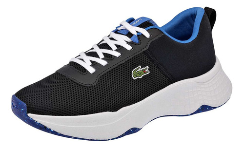 Tenis Lacoste Color Negro Con Azul Para Dama Del 22 Al 25. 