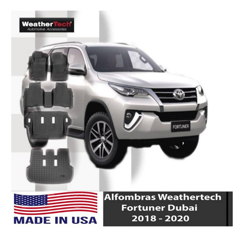 Alfombras Weathertech Toyota Fortuner Dubai 2016 A 2020