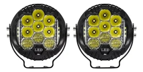 comprar Par Faro Neblineroled Luz Trabajo Blanco Con Dlr Ambar 3puLG