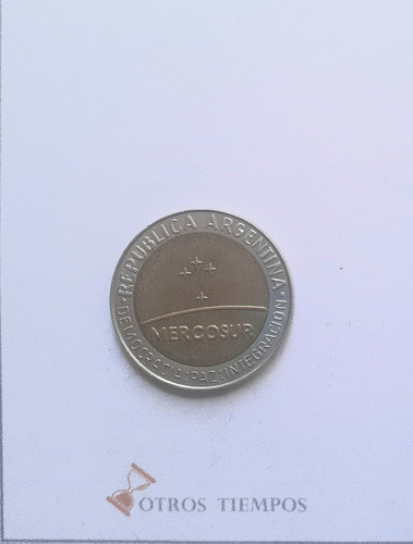 Moneda Argentina Mercosur 1 Peso 1998