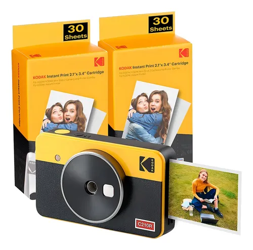 Câmera Instantânea Mini Shot 2 Retrô Kodak Amarela | MercadoLivre