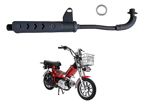 Tubo Escape Para Bicimoto 49cc