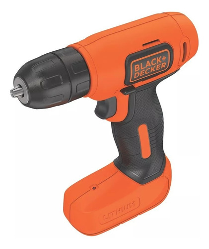 Imagen 4 de 5 de Taladro atornillador inalámbrico de 10mm Black+Decker LD008 8V + accesorios