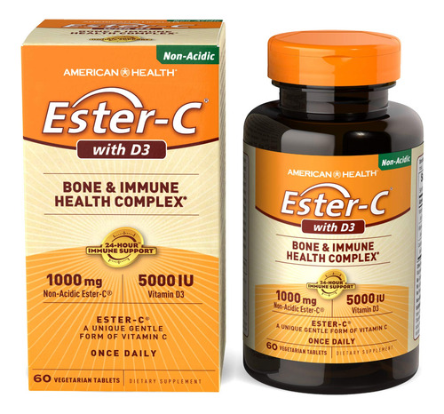 Esterc + Vitamina D3 5000 Ui Soporte Inmune Y Huesos
