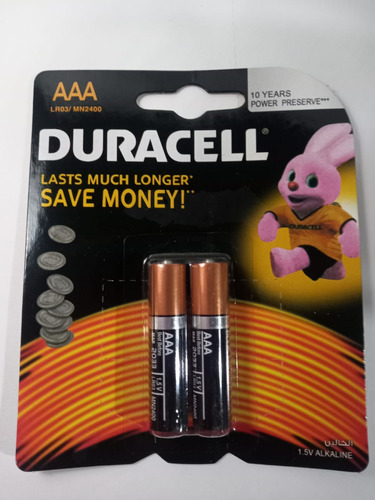 Batería Aaa Alcalina 2pz Duracell 97858