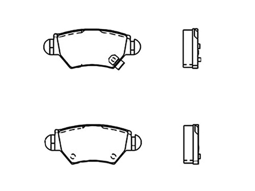 Juego  Balatas Chevrolet Astra 1.8l 00-03 Traseras