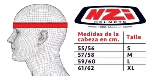 Casco Moto Integral Nzi Doble Visor Eurus 4 Antracite Xl Mav Negro Solido Xl