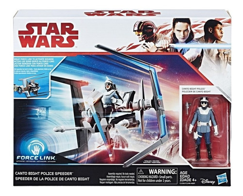 Star Wars Nave E Boneco Canto Bight Police Speeder Hasbro