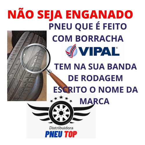 Pneu 175/65/14 Remold C/ Borracha Vipal Inmetro E Garantia