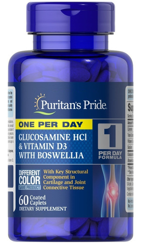 Puritan's Pride | Glucosamine Vitamin D & Boswellia | 60caps