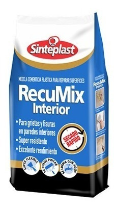 Recumix Mezcla Adhesiva Plastica Interior Exterior X 1.250kg