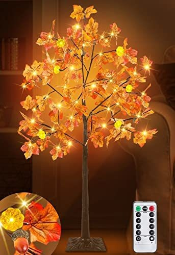 Árbol De Otoño De Arce Preiluminado - B09mmwj36r1