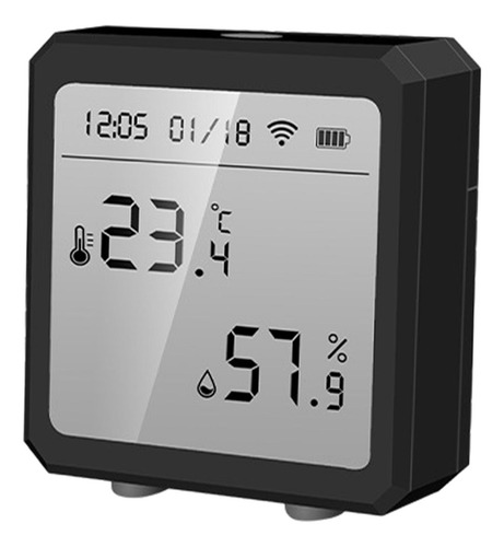 Higrómetro Termómetro Digital De De Oficina En Casa Negro