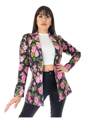 Chaquetas de flores 2025 para mujer