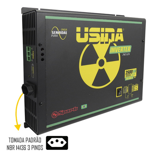 Inversor Tensão Senoidal Usina Inverter 2500w 24 Volts 220v