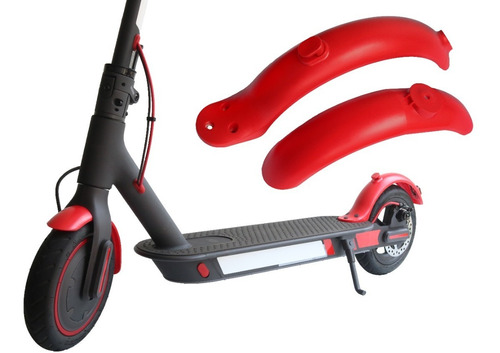 Juego De Guardabarros  Rojos Scooter Eléctrico M365 Y Pro