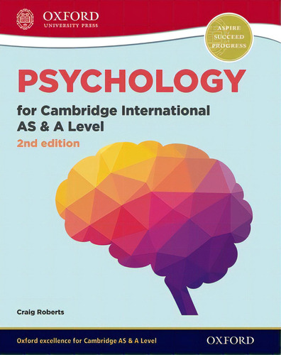 Psychology For Cambridge International As And A Level Student Book: For The 9990 Syllabus, De Roberts, Craig. Editorial Oxford Univ Pr, Tapa Blanda En Inglés