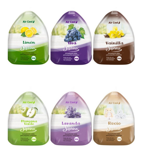Imagen 2 de 2 de Aromatizante Air Cool Saphirus. Auto/ambientes - B.g.aromas