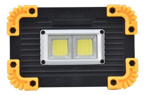 Mini Reflector Led Cob De Emergencia Con Carga Usb Doble