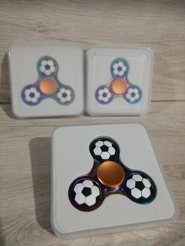 2 Piezas Fidget Spinner Tornasol Balón Futbol Envío Gratis