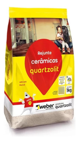 Kit C/ 15 Rejunte Ceramica 1kg Marron Cafe Quartzolit