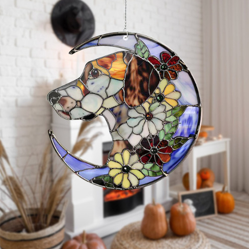 / Decoración De Ventana Plana Acrílica Para Colgar En La