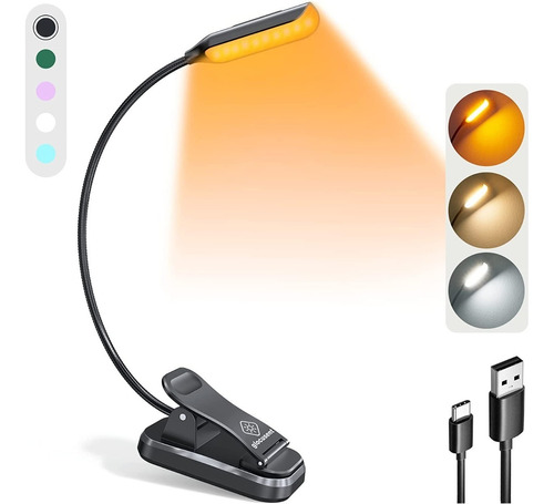 Luz De Libro Ligera De 10 Luces Led Para Leer En La Cama,usb