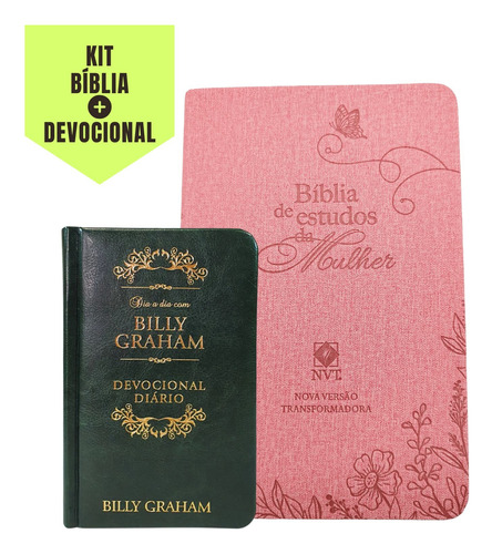 Bíblia De Estudo Nvt Capa Flexível + Devocional Billy Graham