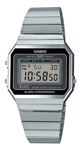 Reloj Para Unisex Casio A-700w-1a Plateado