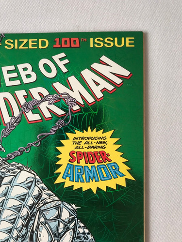 Web Of Spiderman #100 Green Foil Spider Armor Marvel Comics (Usado)