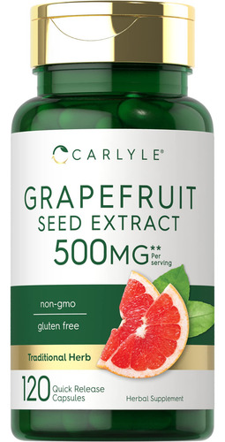 Suplemento De Extrato De Semente De Toranja Carlyle 500 Mg 1