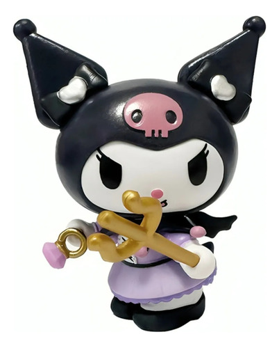 Figuras Da Coleção De Anime De 6 Peças Sanrio Kuromi Hello K