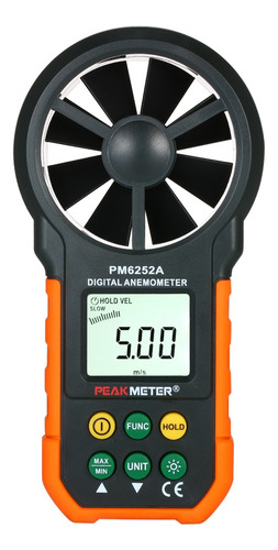 Medidor Portátil De Velocidade Do Vento Portátil Peakmeter A