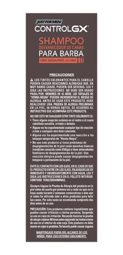 Just For Men Shampoo Desvanecedor Control Gx Barba 2-pack