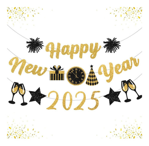 * Banner De Nochevieja Banner De Feliz Año Nuevo Con