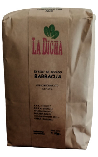 Yerba Mate La Dicha Barbacua 1kg