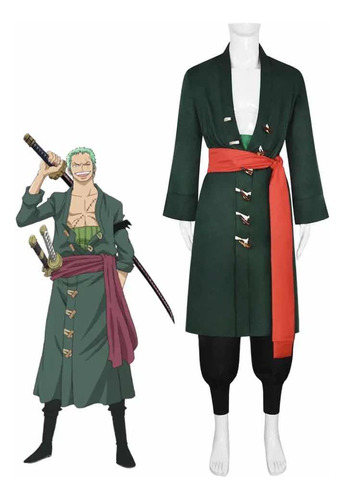 Fantasia Zoro Zoho One Piece Cosplay Pronta Entrega