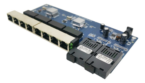 Conector Sc De Conmutador Ethernet Gigabit Rj45 De 8 Puertos