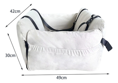 Asiento De Coche Para Perro Con Consola Central,