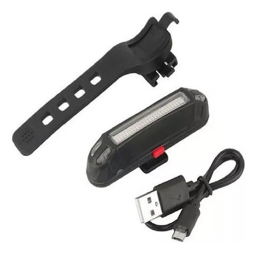 Luz Led Bicicleta Usb Recargable 5 Modos 2 Colores 100 Lumen