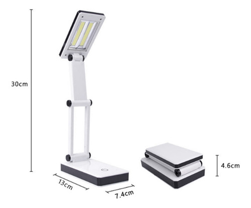 Mox Lámpara De Escritorio Portátil Led Super Bright Cob,