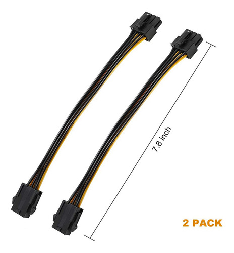 Paquete De 8 Cables De Alimentación Para Tarjetas Gráficas,