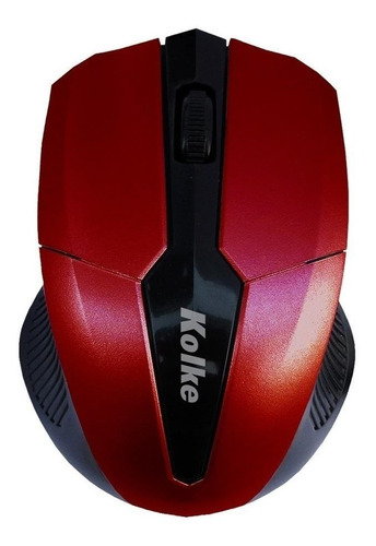 Imagen 1 de 1 de Mouse inalámbrico Kolke  KEM-412 rojo