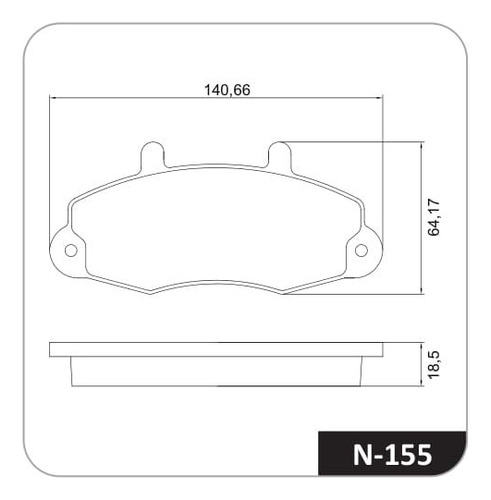 Juego Pastillas Freno X 4 Para Ford Transit 96/99