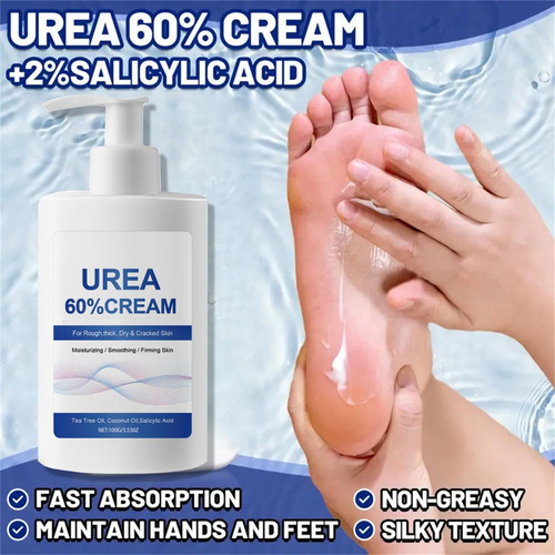 Crema De Urea Para Pies Al 60 % Más Ácido Salicílico Al 2 %
