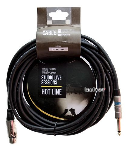 Cable Para Microfono Canon Plug  7.6 Metros Calidad Estudio