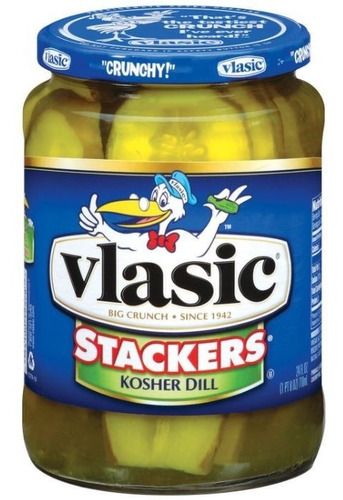Vlasic Pepinillo Dill Stackers Kosher Rebanado Largo 710ml