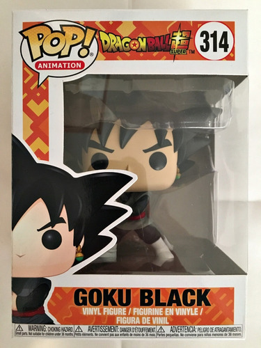 Funko Pop Goku Black Figura Dragon Ball Super Original 314 (Usado)