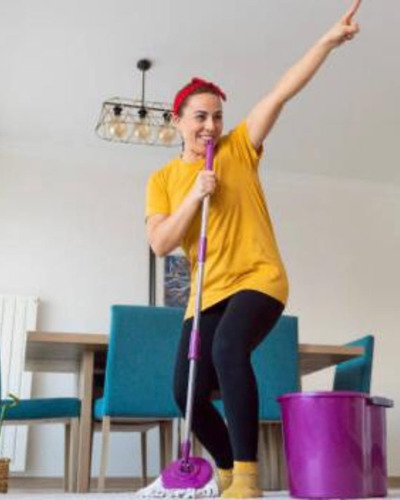 Trapeador Magico 360 Con Exprimidor Integrado
